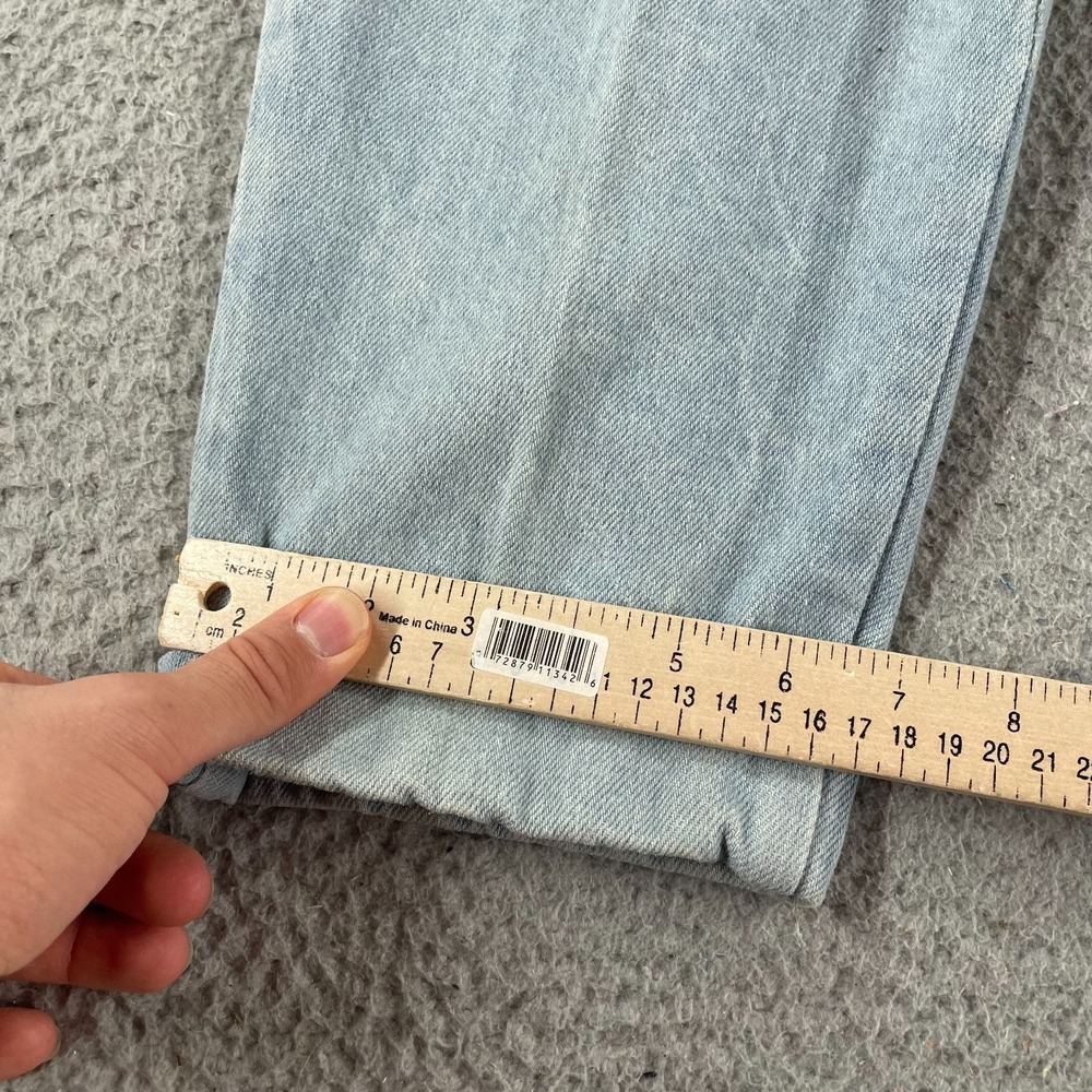 Vintage 70s Womens Pleated Jeans Suspender High Waist Fits 26x28 USA RARE *Read - Picture 7 of 15